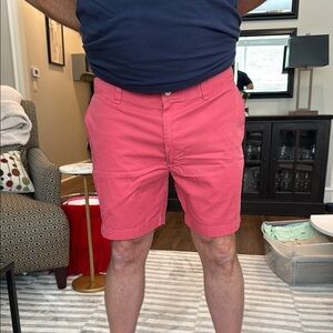 Men's Red Shorts 8.5” inseam.